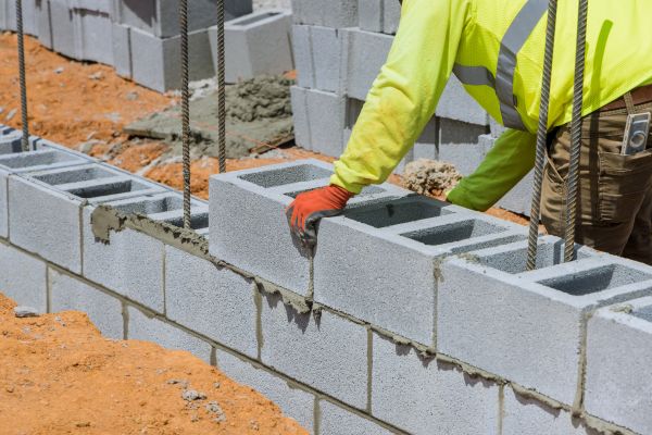 Concrete Blocks Installation in Roswell