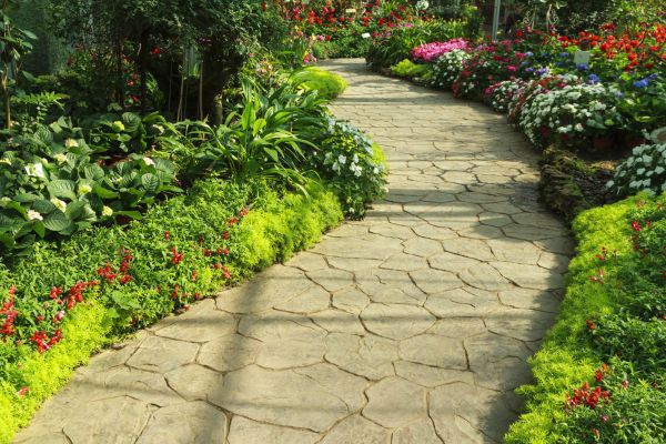 Stone Pathway Repair in Roswell
