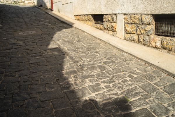 Stone Sidewalk Repair in Roswell